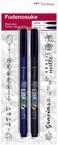 Tombow Brush-Pens Schwarz 1.0 + 3.0 + 5.0 mm