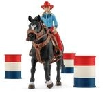 Schleich&reg; Barrel Racing mit Cowgirl 42576