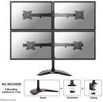 Neomounts NM-D335D4BLACK Monitor Tischhalterung