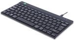 R-Go Tools Compact Break kabelgebundene Tastatur - QWERTY UK - schwarz