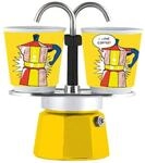 Bialetti Mini Express - Espressokocher-Set - gelb + 2 Becher in Roy