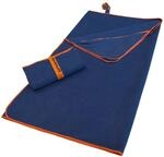 Dyckhoff Mikrofaserhandtuch mit Rei&szlig;verschluss 120 x 60 cm marine