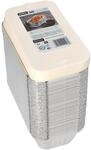 STARPAK Aluschalen mit Deckel 700 ml silber
