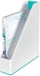 LEITZ Stehsammler Polystyrol perlwei&szlig;/eisblau , DIN A4