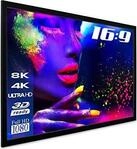 eSmart Professional MIRALE Akustik-Rahmen Leinwand 254 cm 100 Zoll