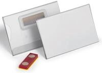 DURABLE Namensschilder transparent 9 cm x 5.4 cm