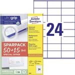 AVERY Zweckform Etiketten 6602 wei&szlig; 70,0 x 36,0 mm