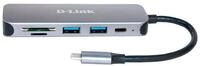 D-Link DUB-2325/E, 5-in-1 USB-C-Hub mit Kartenleser