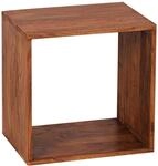 WOHNLING WL1.558 Standregal MUMBAI Massiv-Holz Sheesham 43 cm x 33 cm x 43 cm