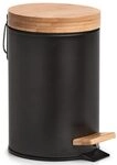 Zeller Kosmetikeimer 3,0 l Bambus-schwarz