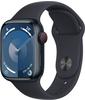 Apple Watch Series 9 (GPS + Cellular) 41mm Aluminiumgehäuse mitternacht, Sportband
