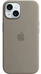 Apple Silikon Case mit MagSafe f&uuml;r Apple iPhone 15 Plus, tonbraun