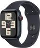 Apple Watch SE (GPS + Cellular) 44mm Aluminiumgehäuse mitternacht, Sportband