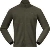 bergans 3390 23003, Bergans Jacke Rabot Merino Fleece dark olive green