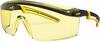 Uvex Schutzbrille astrospec 2.0, schwarz-gelb/Gläser amber