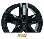 Rial Transporter diamant-schwarz 6.5x16 ET50 - LK5/118 ML71.1 Alufelge schwarz