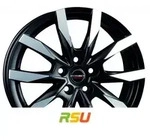 Borbet CW5 black polished matt 6x16 ET68 - LK5/118 ML71.1 Alufelge schwarz