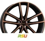 Borbet W black copper polished matt 8x18 ET40 - LK5/112 ML66.5 Alufelge kupfer