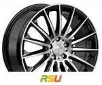 2DRV WH39 schwarz hochglanzpoliert 8x18 ET40 - LK5/112 ML66.6 Alufelge schwarz