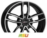 Autec Typ MC - Mercador schwarz poliert 8x19 ET40 - LK5/112 ML66.5 Alufelge...