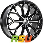 1000 Miglia MM1030 gloss black polished 8x18 ET45 - LK5/112 ML66.5 Alufelge schwarz