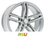 2DRV WH11 arktic silber lackiert 8x18 ET40 - LK5/112 ML66.6 Alufelge silber