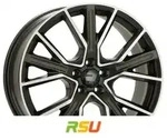 2DRV WH34 dark gunmetal hochglanzpoliert 8.5x20 ET30 - LK5/112 ML66.6 Alufelge grau
