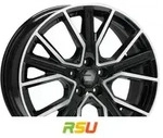2DRV WH34 schwarz hochglanzpoliert 8.5x20 ET40 - LK5/112 ML66.6 Alufelge schwarz