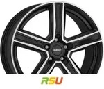 Dezent KG black/polished 8x18 ET42.5 - LK5/108 ML63.4 Alufelge schwarz