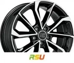 MSW MSW 42 gloss black full polished 7.5x17 ET38 - LK5/108 ML73.1 Alufelge schwarz