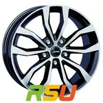 Autec Typ U - Uteca schwarz poliert 8x18 ET45 - LK5/112 ML57.1 Alufelge schwarz