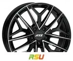 ATS Passion diamant-schwarz frontpoliert 9.5x19 ET38 - LK5/112 ML66.5 Alufelge