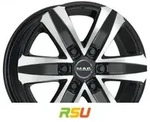 Mak Stone 6 black mirror 8.5x20 ET60 - LK6/130 ML84.1 Alufelge schwarz