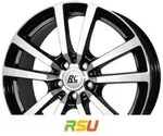 RC-Design RC25 schwarz front-poliert 8x18 ET42.5 - LK5/108 ML63.4 Alufelge schwarz