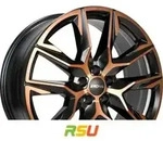 Ronal R71 jetblack-copper matt 8.5x20 ET20 - LK5/112 ML66.5 Alufelge kupfer