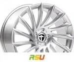 Tomason TN16 bright silver 8x18 ET35 - LK5/112 ML72.6 Alufelge silber