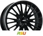 AEZ Berlin black/polished lip 8x19 ET38 - LK5/112 ML66.6 Alufelge schwarz