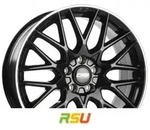 CMS C25 diamond rim black 8.5x19 ET40 - LK5/112 ML57.1 Alufelge schwarz