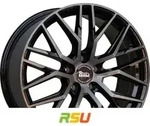 MAM RS4 gun metal brushed 8x18 ET45 - LK5/108 ML72.6 Alufelge grau