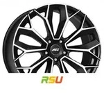 AEZ Leipzig black polished 9.5x22 ET37 - LK5/112 ML66.6 Alufelge schwarz
