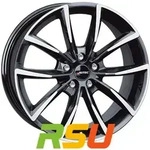 Autec Typ AS - Astana schwarz poliert 9x20 ET40 - LK5/112 ML57.1 Alufelge...