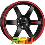 Borbet DB8GT2 black matt rim red 8.5x19 ET35 - LK5/114.3 ML72.5 Alufelge rot