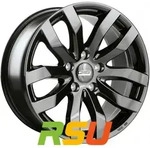 CMS C22 complete black glossy 6.5x16 ET50 - LK5/114.3 ML60.1 Alufelge schwarz