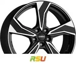Dezent KB black/polished 6.5x16 ET46 - LK5/112 ML57.1 Alufelge schwarz