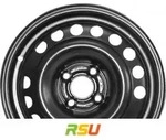 MWD 15156 6x15 ET43 - LK4/100 ML56.6 Stahlfelge schwarz