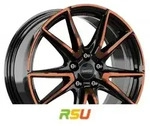 Ronal SL6 Vettore jetblack-copper matt 8.5x19 ET35 - LK5/112 ML76 Alufelge...