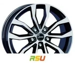 Autec Typ U - Uteca schwarz poliert 9x20 ET42 - LK5/112 ML57.1 Alufelge schwarz