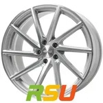 Brock B37 kristallsilber front-poliert 8.5x19 ET43 - LK5/112 ML66.6 Alufelge...