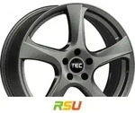 TEC Speedwheels AS5 gun-metal 7.5x18 ET25 - LK5/112 ML66.6 Alufelge grau