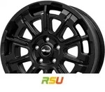 Brock B45 satin-black matt-lackiert 7x17 ET51 - LK5/112 ML66.6 Alufelge schwarz